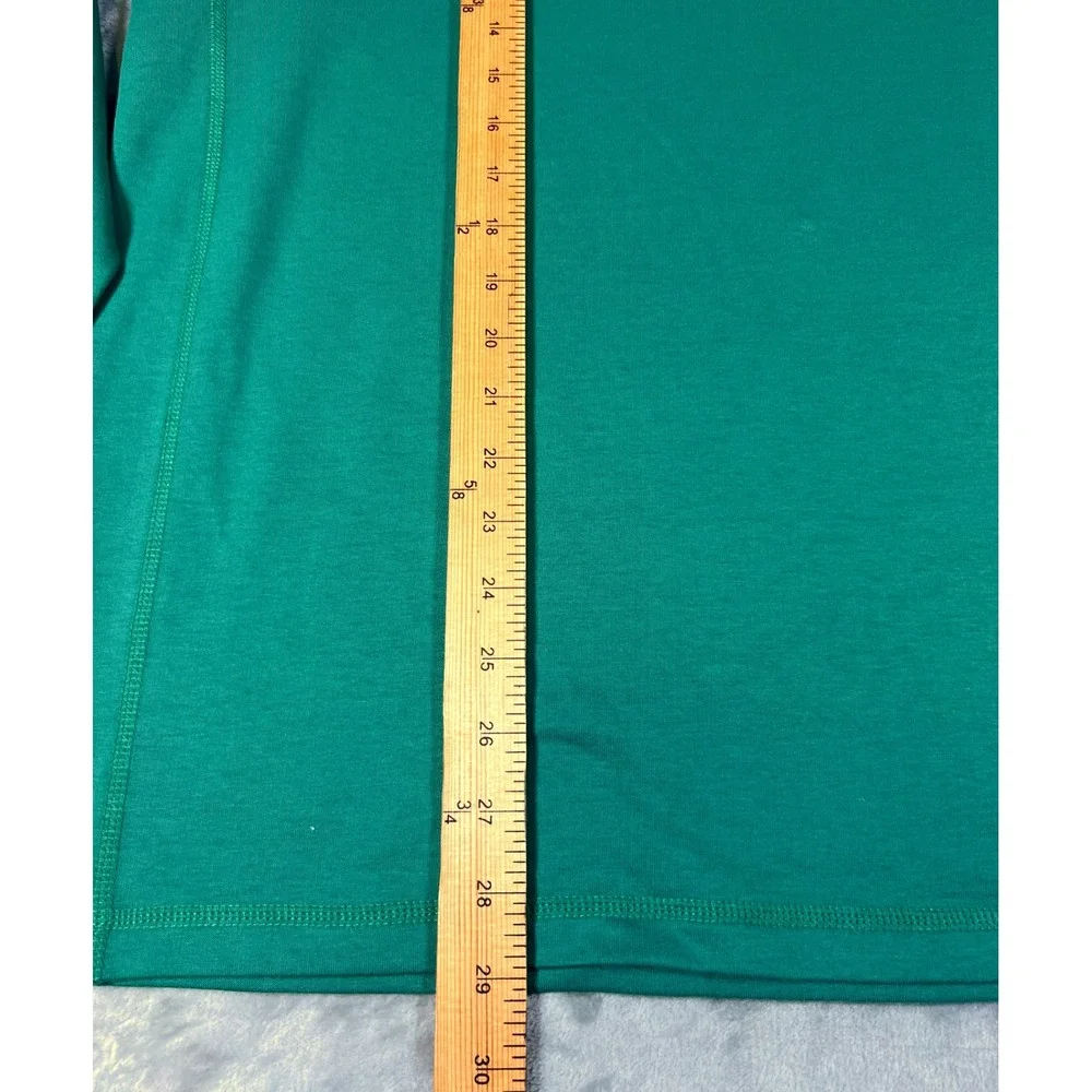 J.Crew Performance Mens Green Quarter Zip Pullover L Green‎ UPF 50+